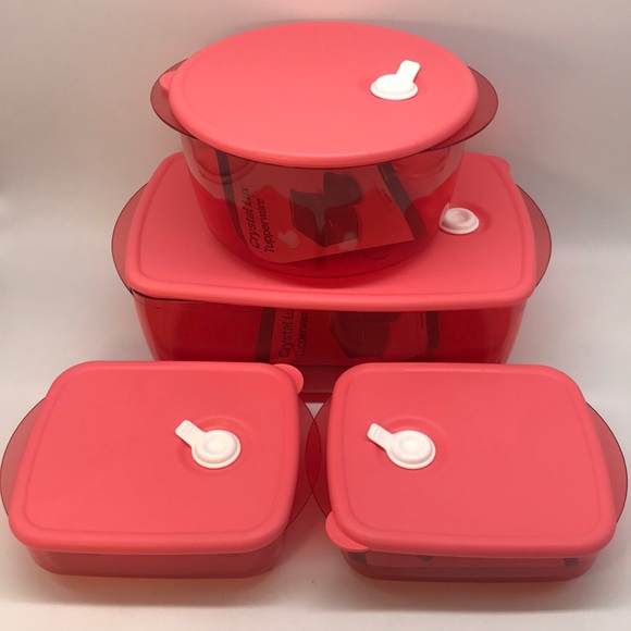 Tupperware CrystalWave Plus 4-PC